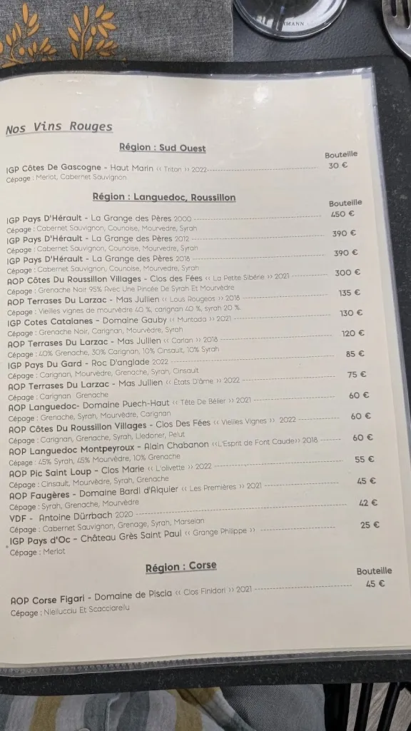 Menü_Au Comptoir Venitien_Rennes_Bild_1