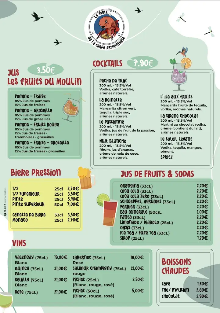Menu_La Table de la Carpe Arthonnaise_Arthon_image_2