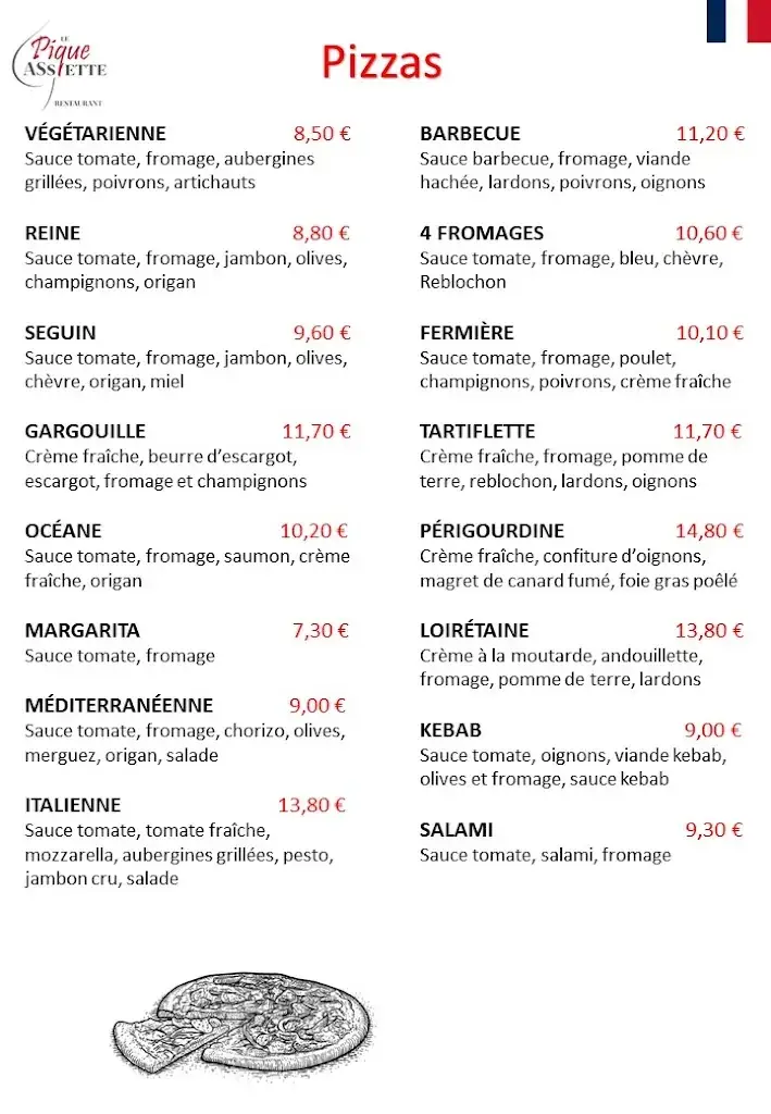 Menu_Le Pique Assiette_Artenay_image_1