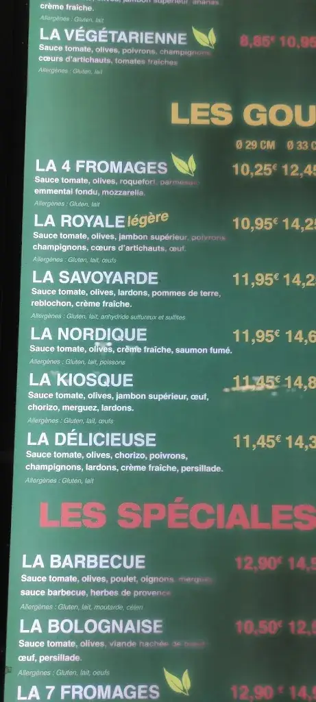 Menu_Le Kiosque à Pizzas Artenay_Artenay_image_3