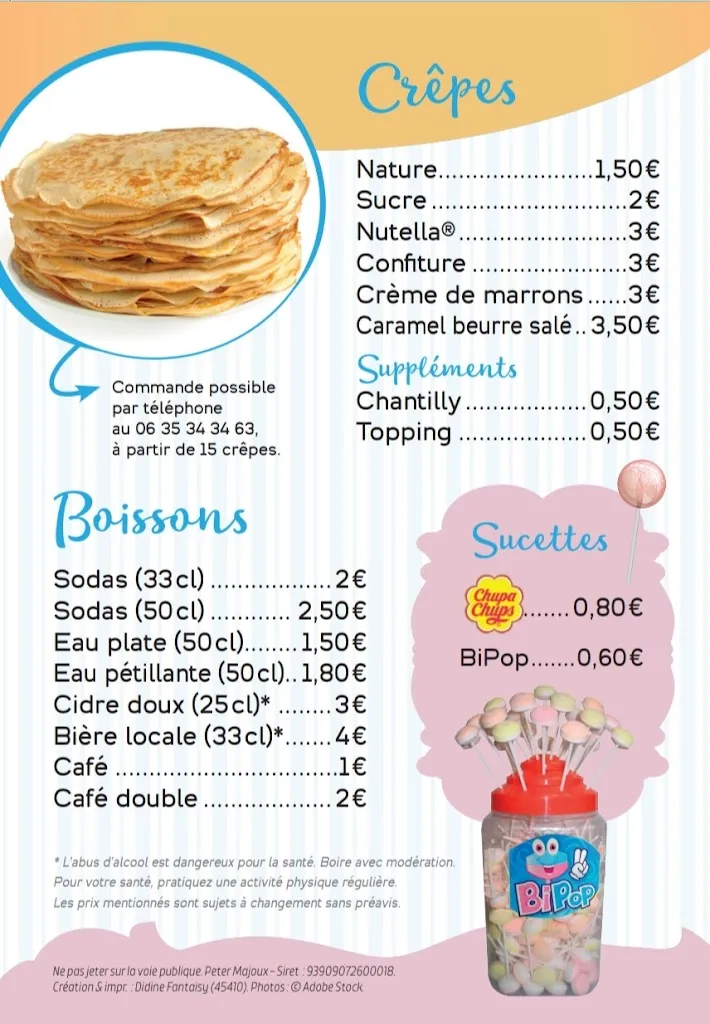 Menu_Food Truck, Les Gourmandises de PanPan_Artenay_image_1