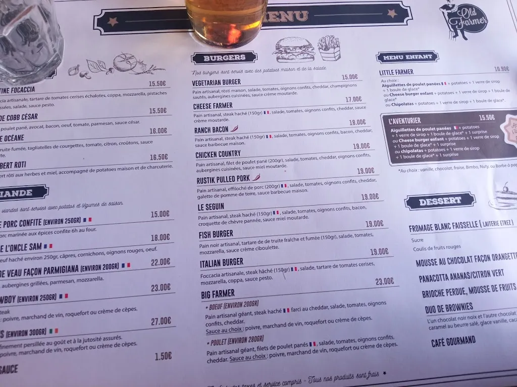 Menu_Old Farmer steakhouse_Ambérieu-en-Bugey_image_3