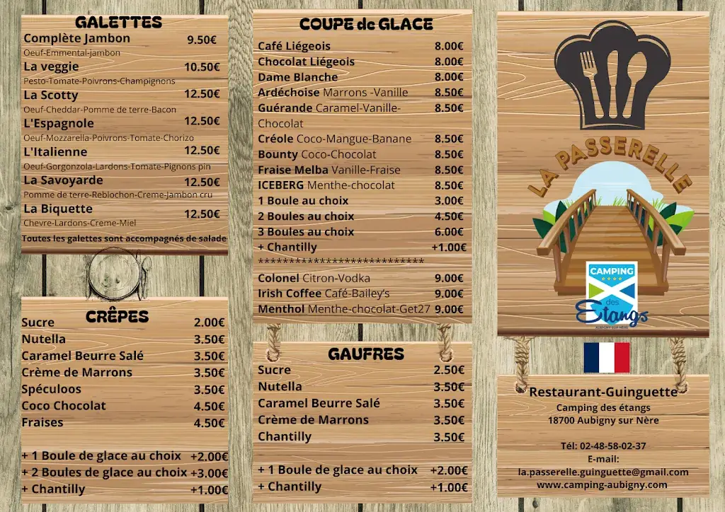 Menu_La Passerelle Restaurant Aubigny-sur-Nere_Aubigny-sur-Nère_image_2