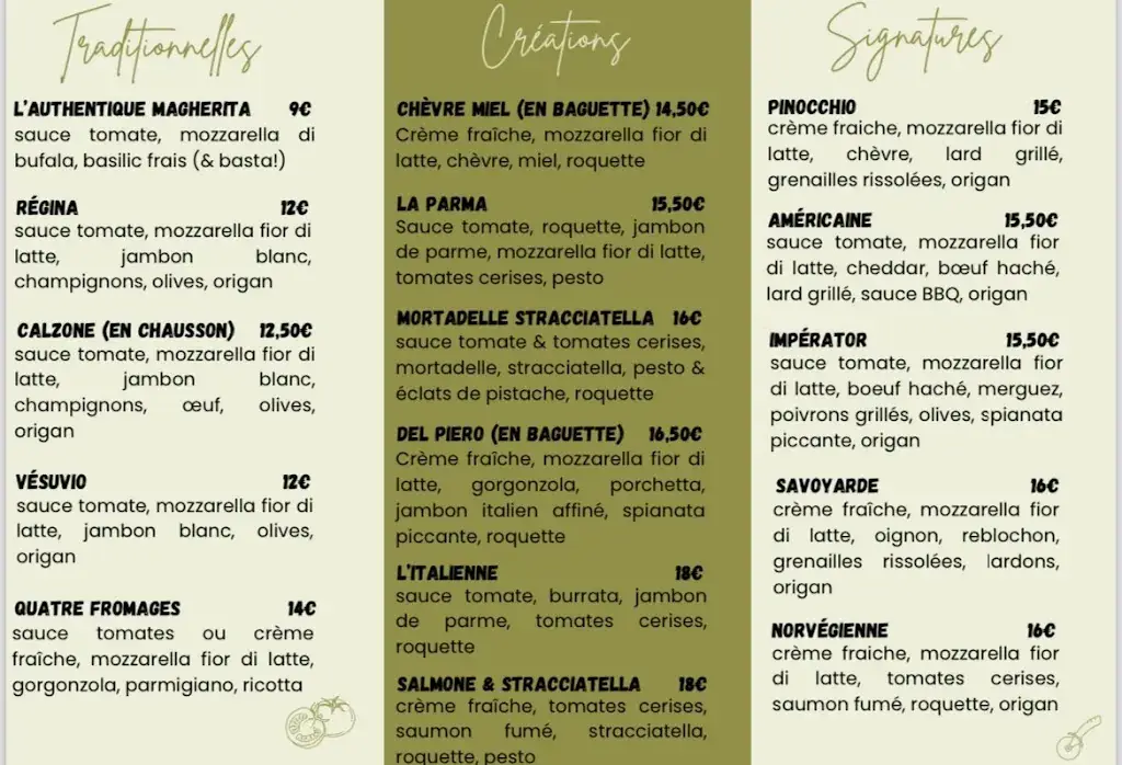 Menu_Pizzeria de la place_Aubigny-sur-Nère_image_1