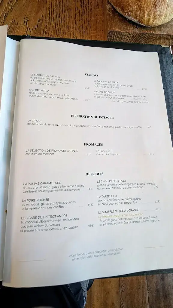 Menu_Bistrot André_Valence_image_2