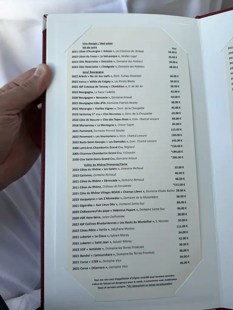 Menu_Restaurant Le Clos d'Amboise_Amboise_image_3