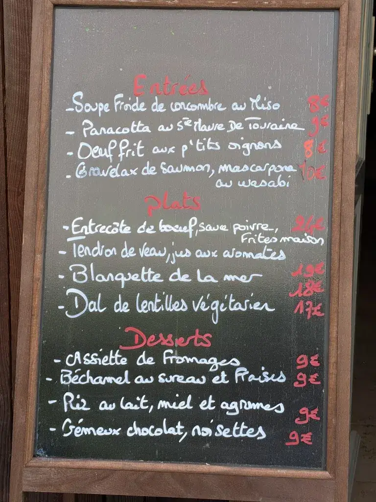 Menu_La Pause du Temps_Amboise_image_2