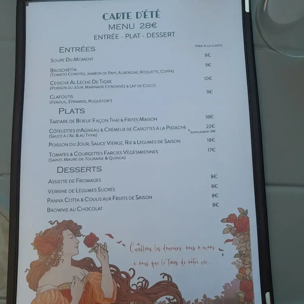 Menu_La Pause du Temps_Amboise_image_3