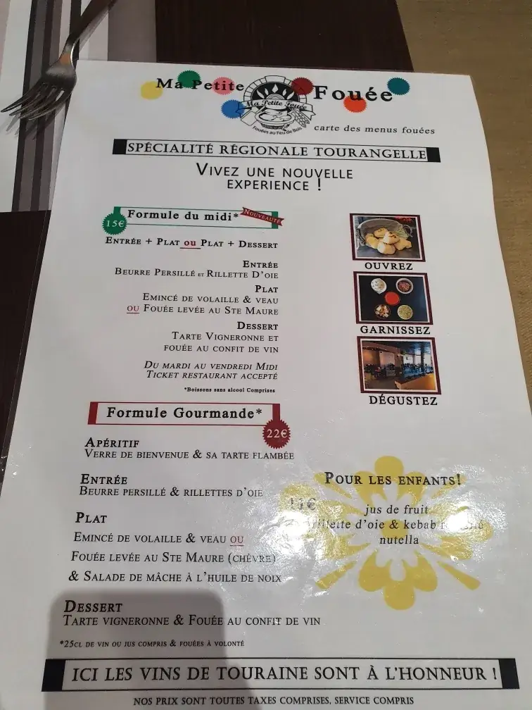 Menu_Ma Petite Fouee_Amboise_immagine_3