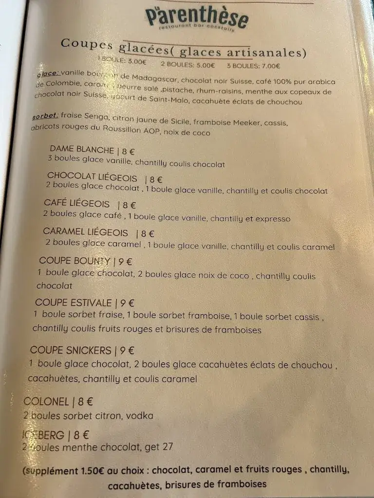 Menu_La Parenthèse restaurant_Amboise_image_1