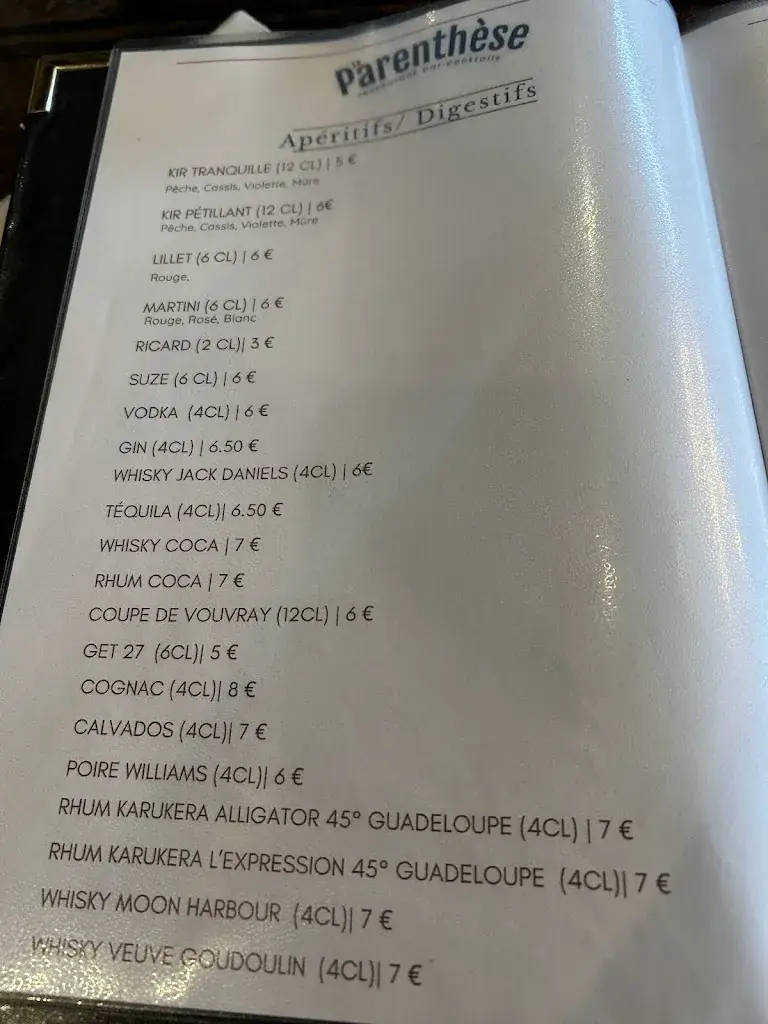 Menu_La Parenthèse restaurant_Amboise_image_2