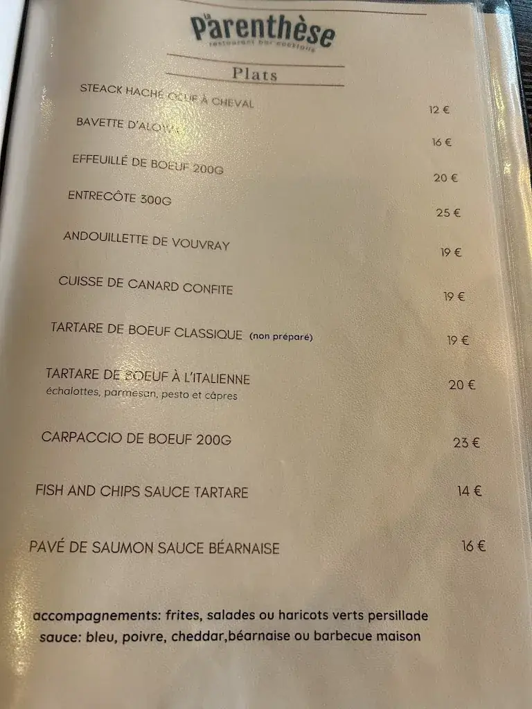 Menu_La Parenthèse restaurant_Amboise_image_3