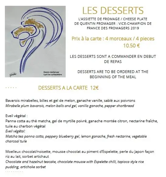 Menu_Le Lion D'Or_Amboise_image_1