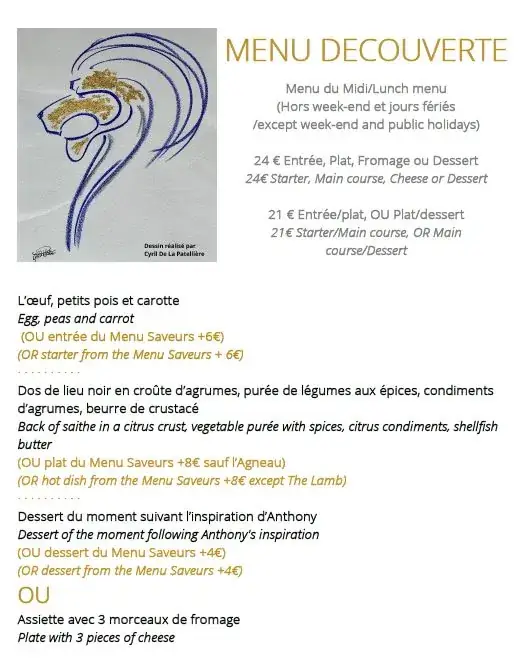 Menu_Le Lion D'Or_Amboise_image_3