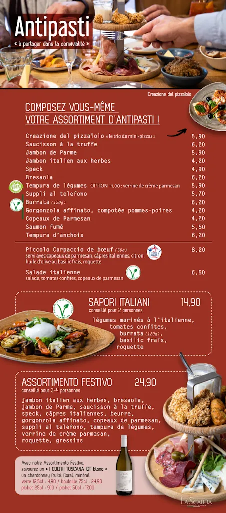 Menu_La Scaleta Restaurant Pizzeria_Amboise_image_2