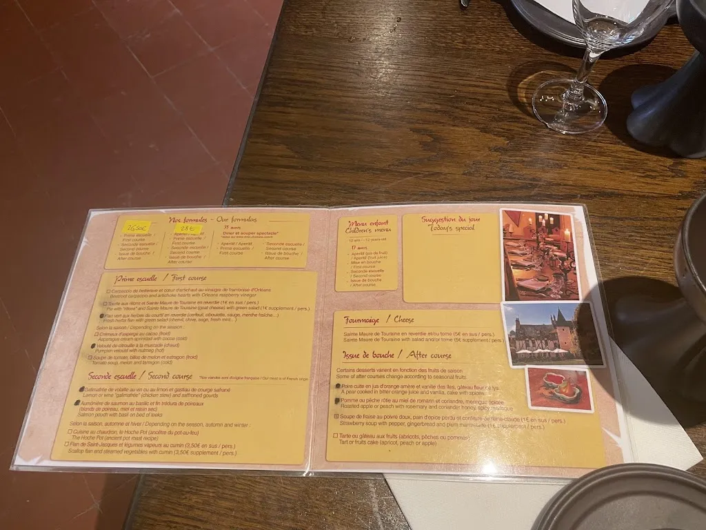 Menu_Auberge du Prieuré_Amboise_immagine_4
