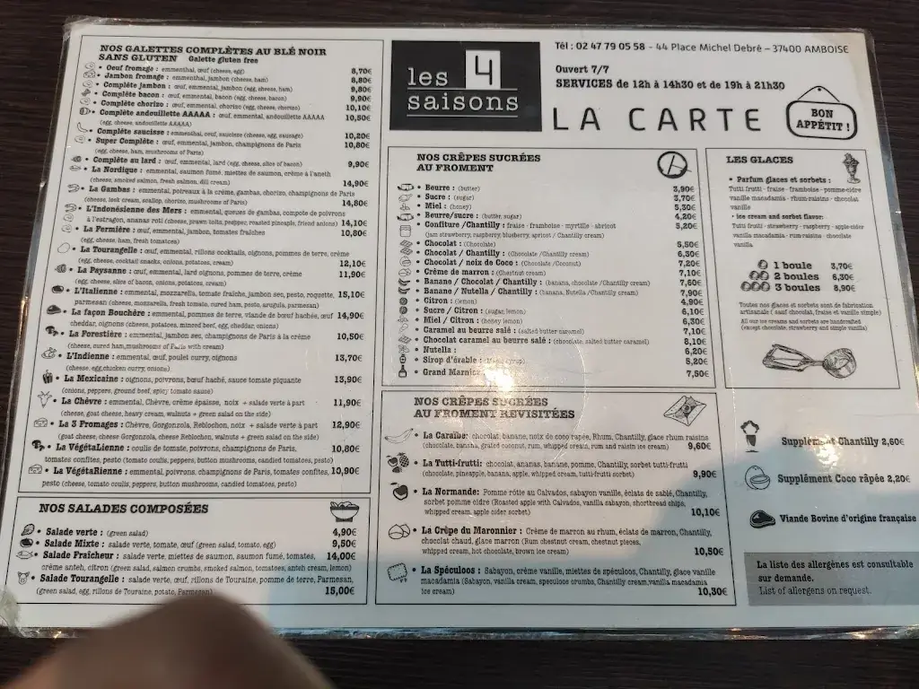 Menu_Crêperie Les 4 saisons_Amboise_image_3