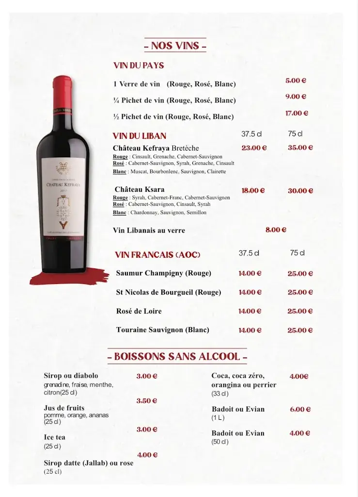 Menu_Baalbeck Amboise_Amboise_image_2