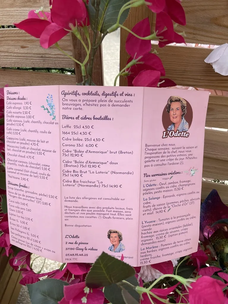 Menu_L'Odette crêperie, fait maison 👩🏼‍🍳_Azay-le-Rideau_image_3