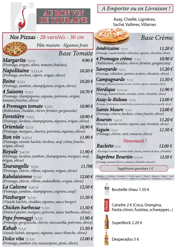 Menü_Au Bon Vin De Touraine_Azay-le-Rideau_Bild_4