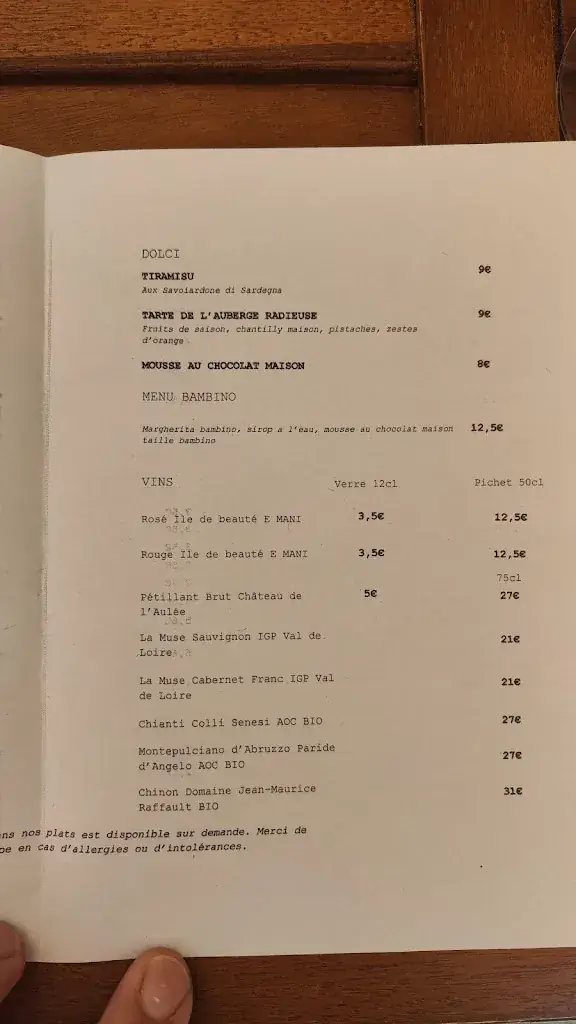 Menu_Auberge Radieuse_Azay-le-Rideau_image_3