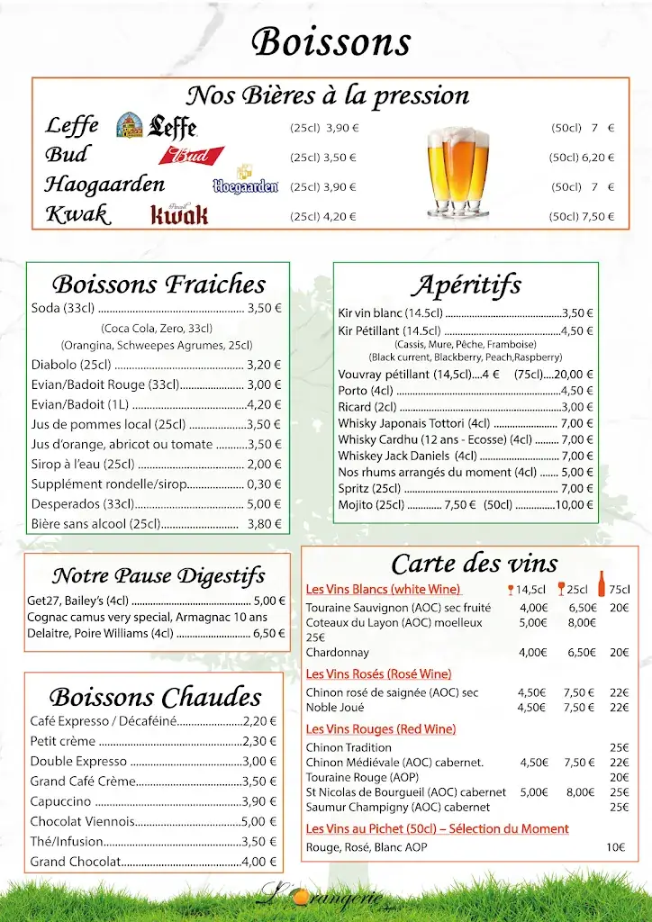 Menu_L'Orangerie d'AZAY_Azay-le-Rideau_image_1