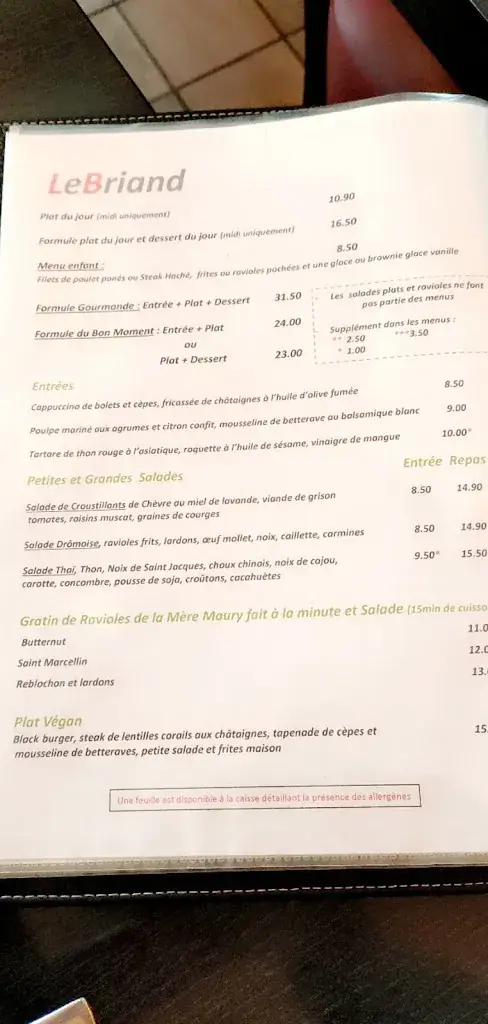 Menu_Le Briand_Valence_image_3