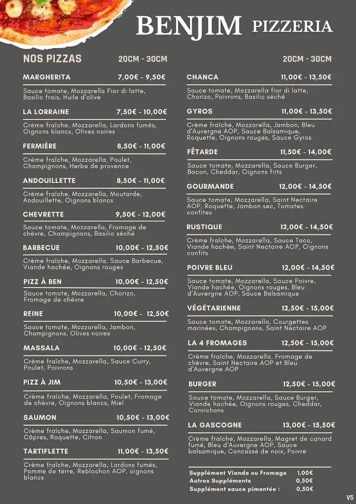 Menu_BENJIM PIZZERIA_Beaulieu-lès-Loches_image_2