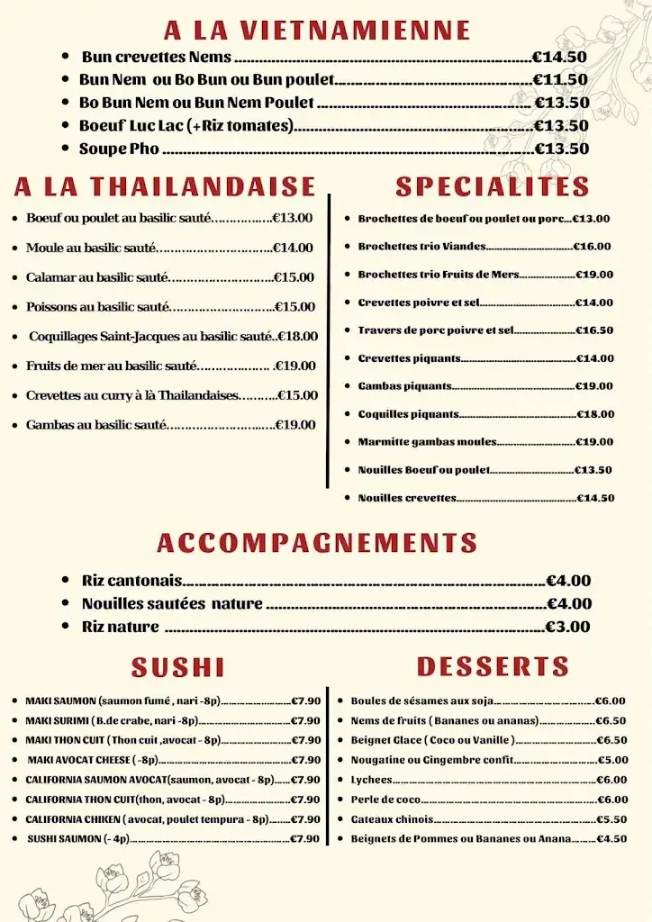 Menu_Restaurant LA BAIE D'HALONG_Argenton-sur-Creuse_image_2
