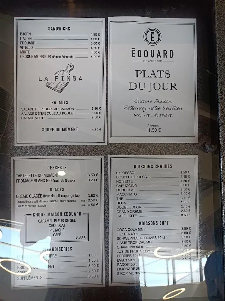 Menu_Édouard Brasserie_Amilly_image_3