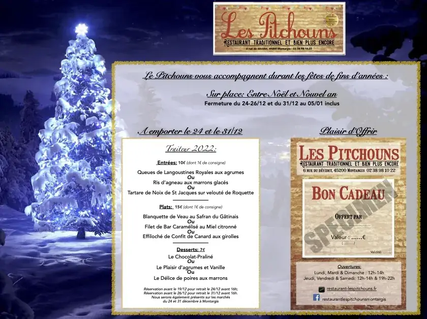 Menu_Restaurant Les Pitchouns_Montargis_image_4