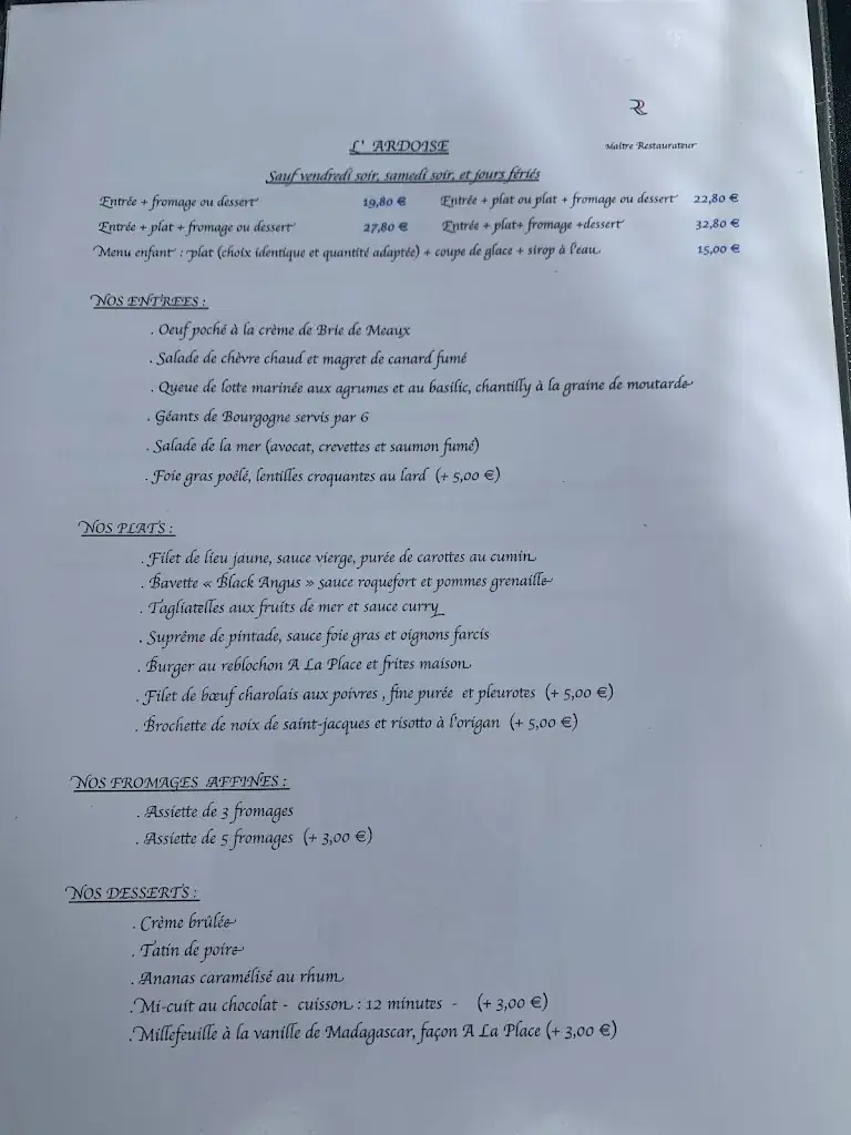 Menu_A la Place_Montargis_image_2
