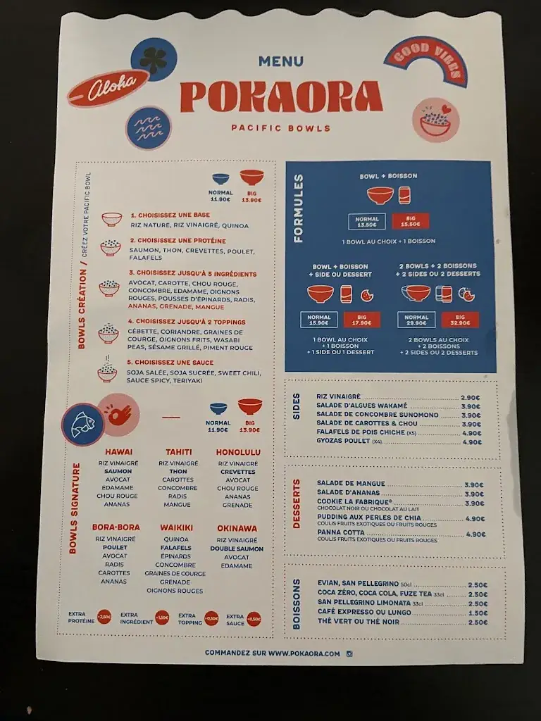 Menu_DEPARTEMENTAL Amilly - POKAORA & GOLDEN BUN - Food court à emporter_Amilly_image_1