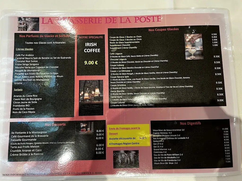 Menu_Brasserie de la Poste_Montargis_immagine_2