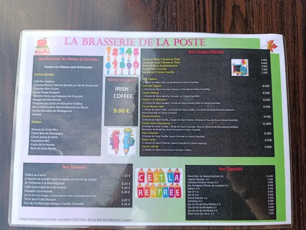 Menu_Brasserie de la Poste_Montargis_immagine_4
