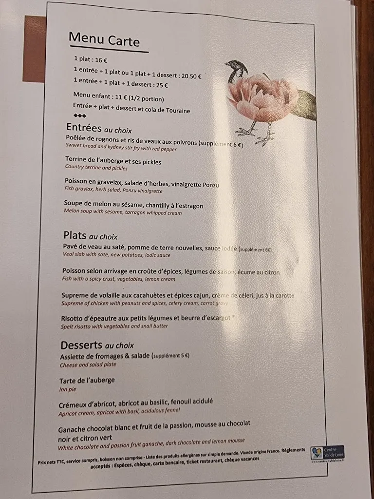Menu_Auberge de Montpoupon_Céré-la-Ronde_image_3