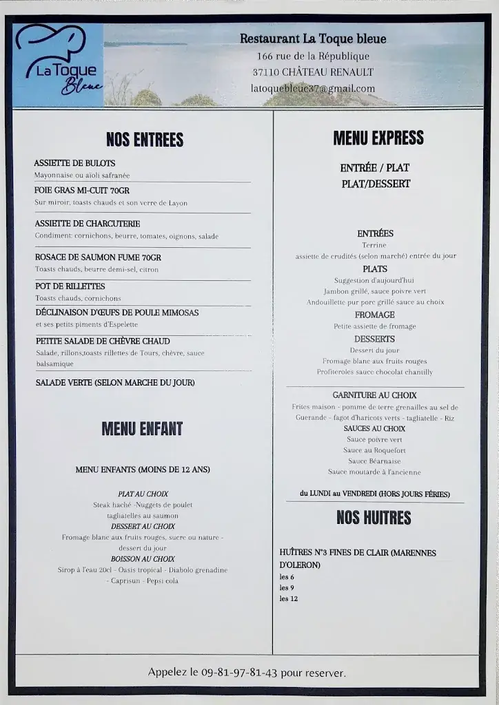 Menu_RESTAURANT SAVEUR D'ITALIE Comme au Village_Château-Renault_image_1