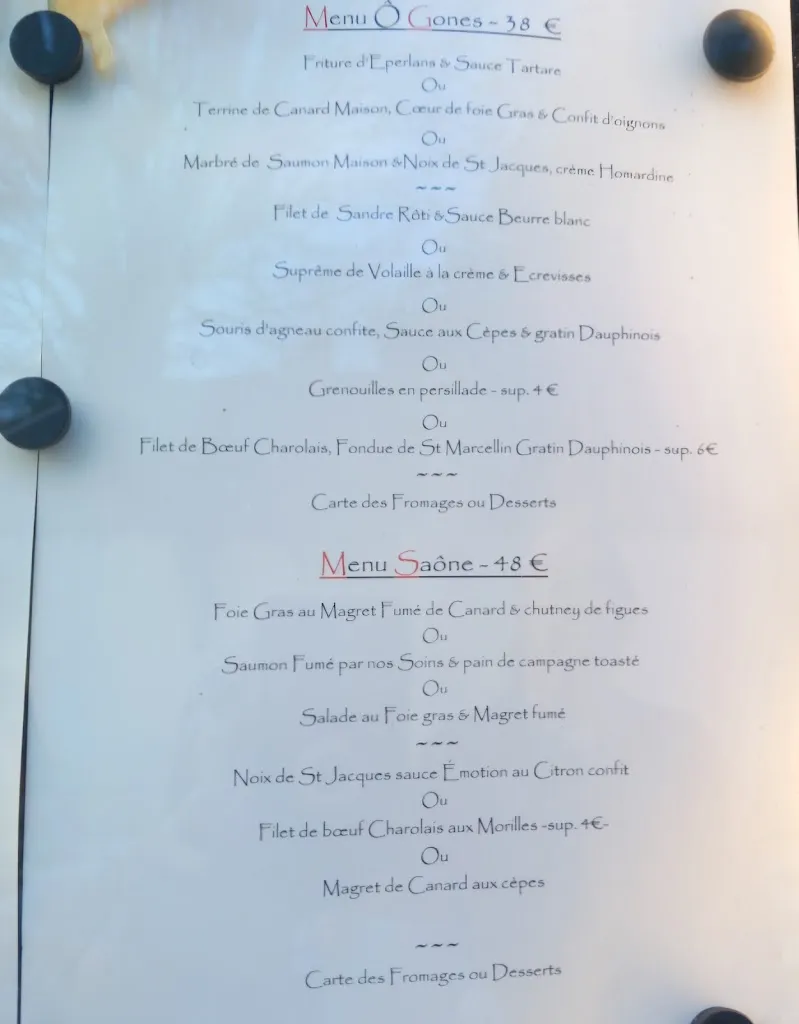 Menu_O GONES DE SAONE_Fontaines-sur-Saône_image_1