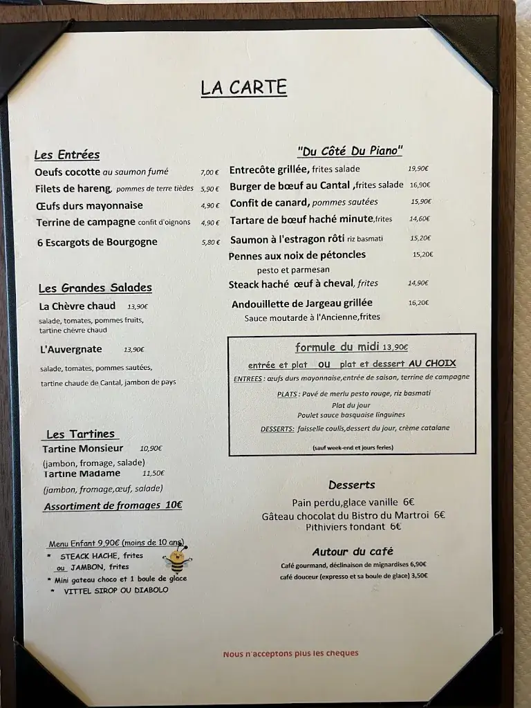 Menu_Le Bistro du Martroi_Pithiviers_image_1