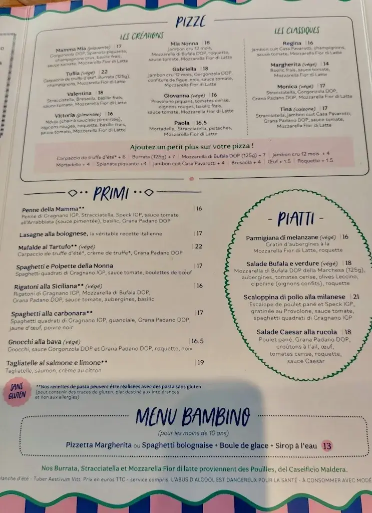 Menü_Monica - Le Clan des Mamma, Pizzas & Cocktails - La Baule, Restaurant de plage_Baule-Escoublac_Bild_4