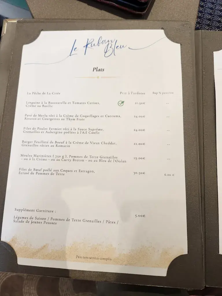 Menu_Le Ruban Bleu_Baule-Escoublac_image_2