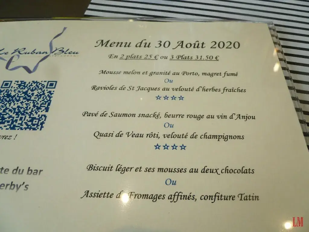 Menu_Le Ruban Bleu_Baule-Escoublac_image_4