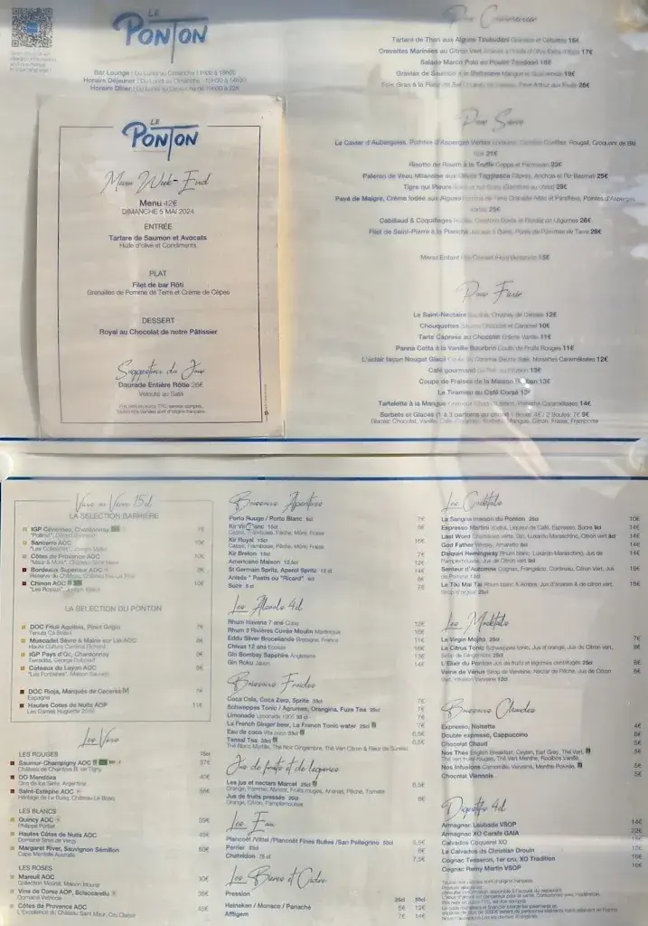 Menu_Le Ponton_Baule-Escoublac_image_1