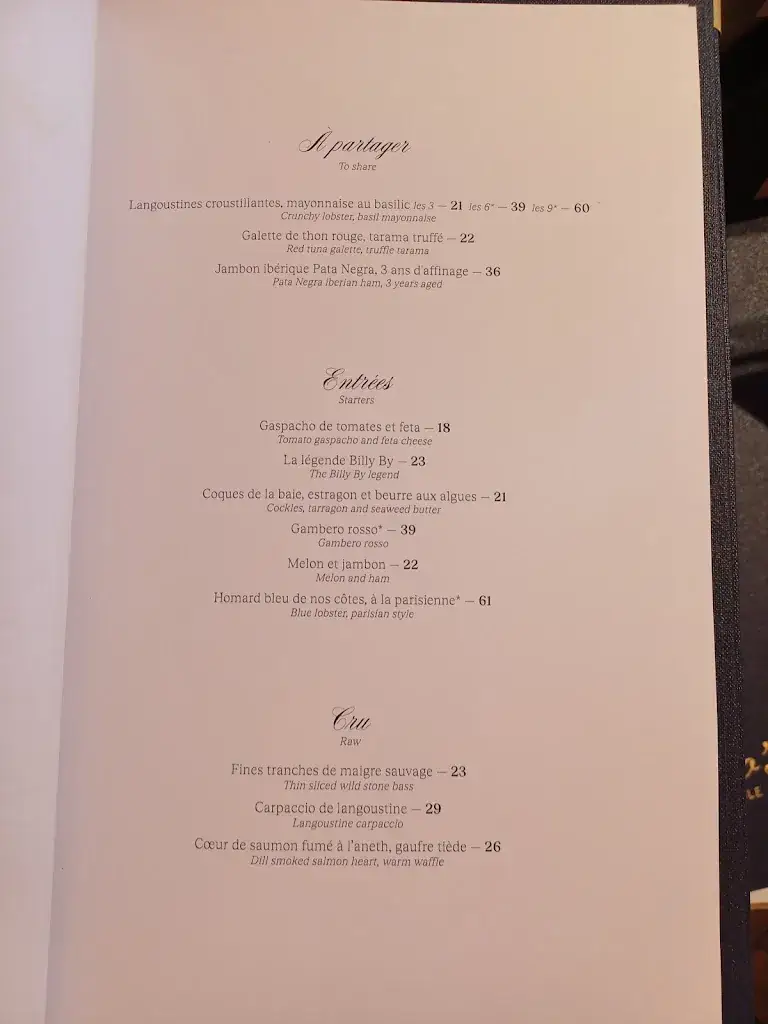 Menu_Ciro's La Baule_Baule-Escoublac_image_1