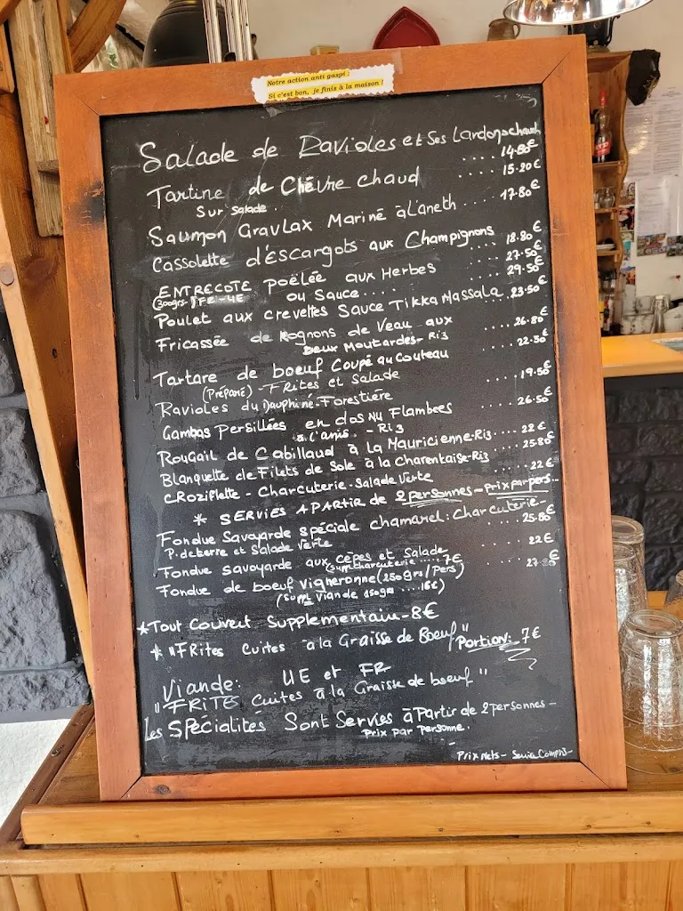 Menu_Restaurant Le Chamarel - Bourg-Saint-Maurice_Bourg-Saint-Maurice_image_1
