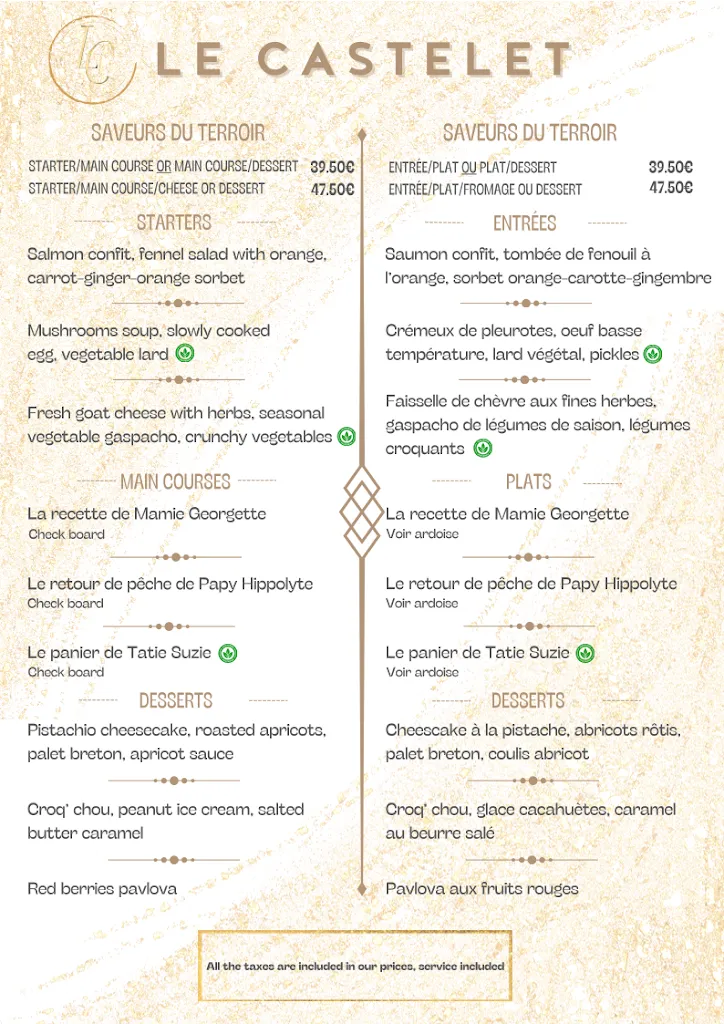 Menu_Le Castelet_Blois_image_1