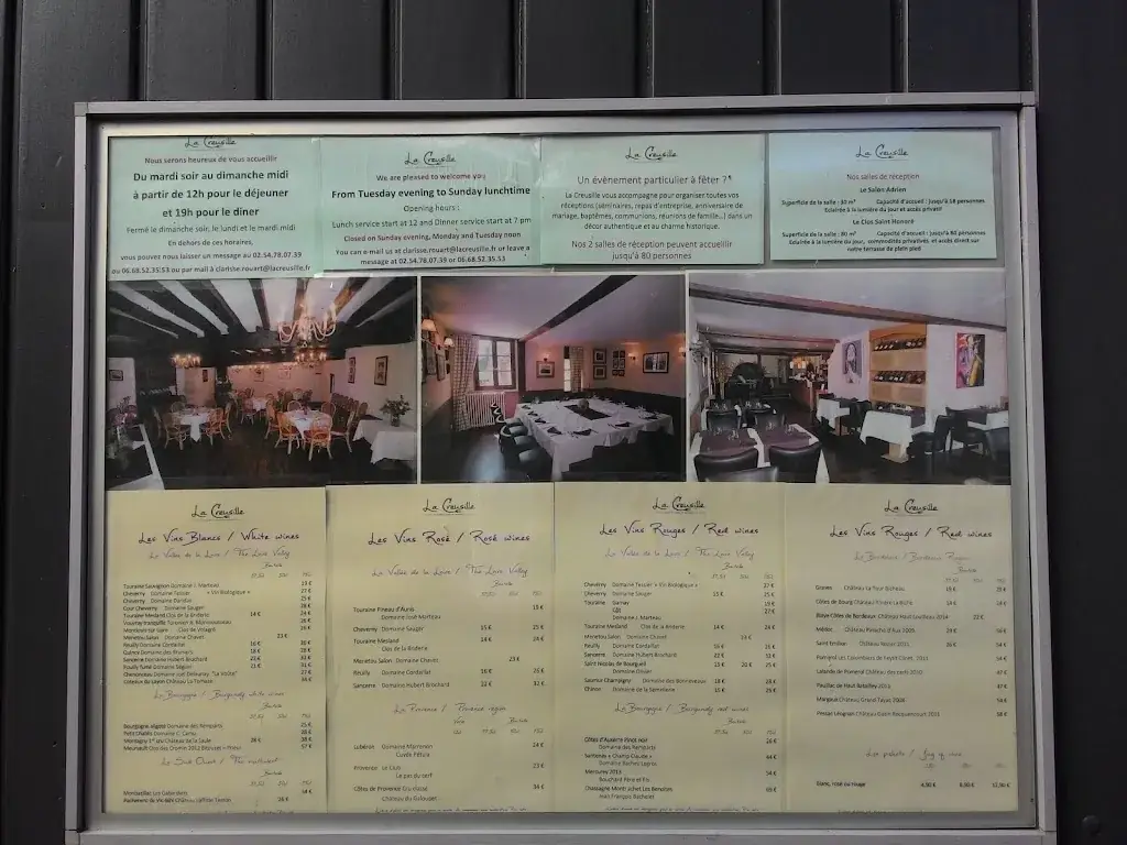 Menu_La Creusille Restaurant_Blois_image_4