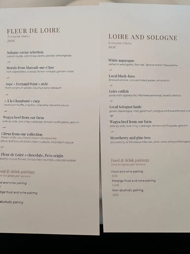 Menu_Restaurant Christophe Hay_Blois_imagen_2