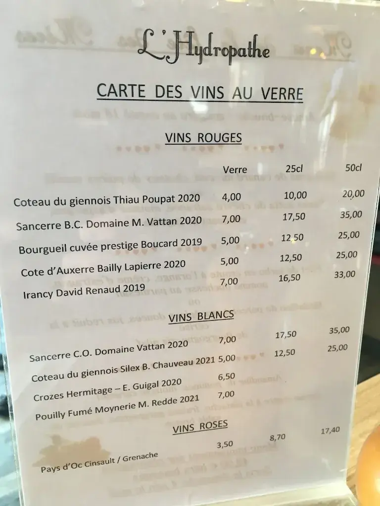 Menu_L'HYDROPATHE_Briare_image_1