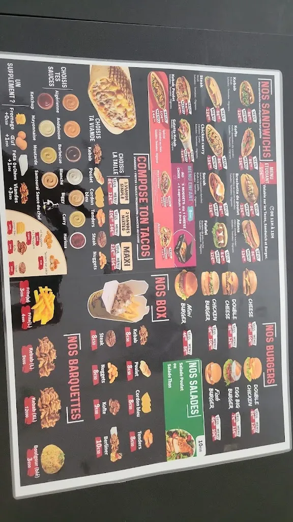 Menu_AZRA Restaurant-Snack halal_Valserhône_image_1